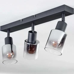 Plafonnier Leteque Noir, 3 Lumieres