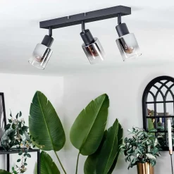 Plafonnier Leteque Noir, 3 Lumieres