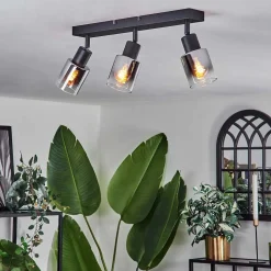 Plafonnier Leteque Noir, 3 Lumieres