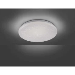 Plafonnier Leuchten Direkt Skyler Led Blanc, 1 Lumiere, Detecteur De Mouvement