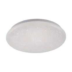 Plafonnier Leuchten Direkt Skyler Led Blanc, 1 Lumiere, Detecteur De Mouvement