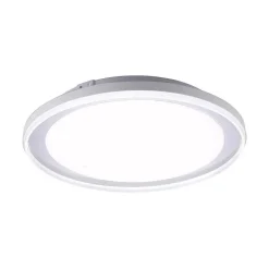 Plafonnier Leuchten-Direkt Medion-Lars Led Chrome, 1 Lumiere, Changeur De Couleurs