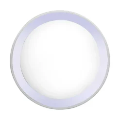 Plafonnier Leuchten-Direkt Medion-Lars Led Chrome, 1 Lumiere, Changeur De Couleurs