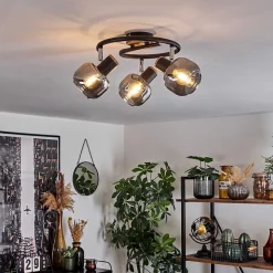 Plafonnier Lexington Noir, 3 Lumieres