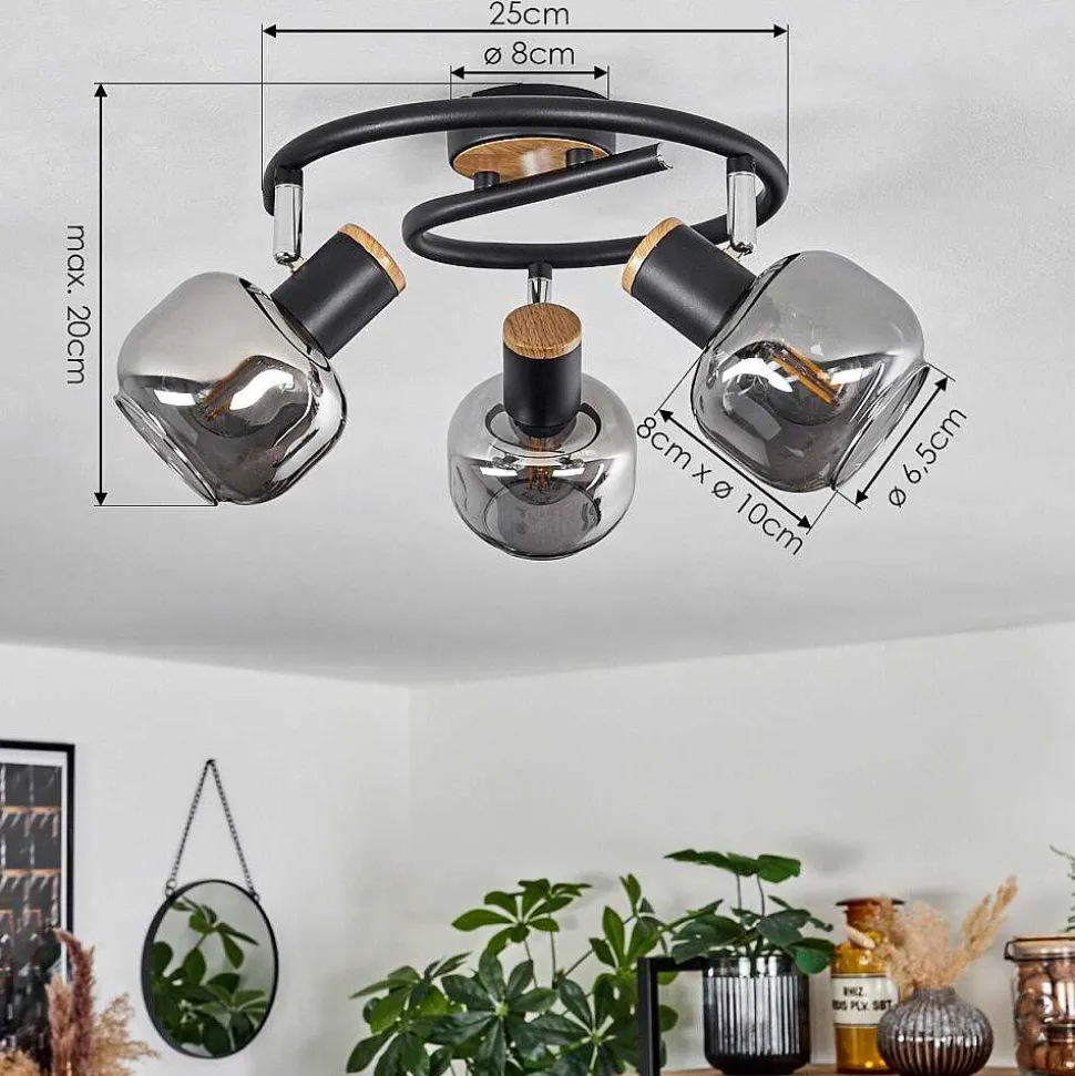 Plafonnier Lexington Noir, 3 Lumieres