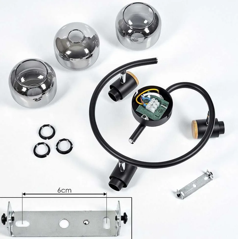 Plafonnier Lexington Noir, 3 Lumieres