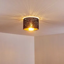 Plafonnier Liared Nickel Mat, 1 Lumiere