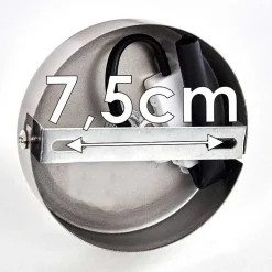 Plafonnier Liared Nickel Mat, 1 Lumiere