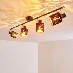 Plafonnier Liared Noir, 4 Lumieres