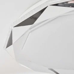 Plafonnier Lisei Led Blanc, 1 Lumiere, Telecommandes, Changeur De Couleurs