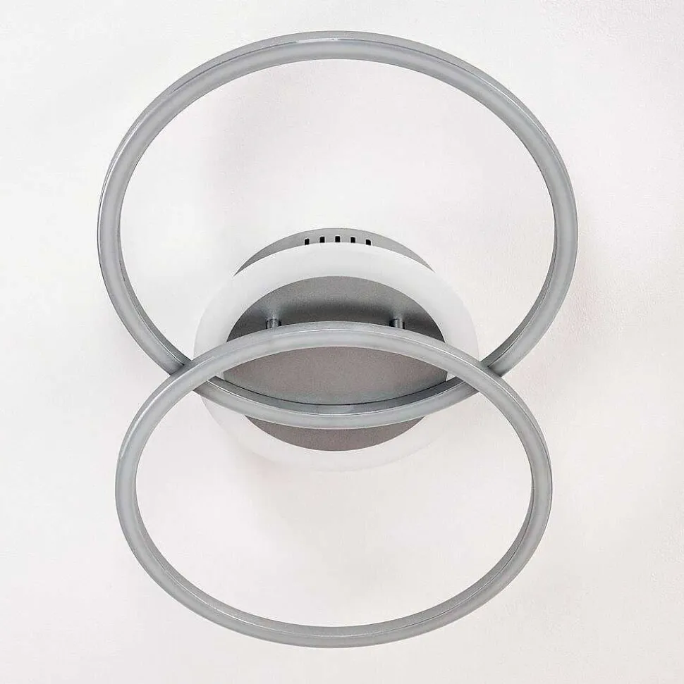 Plafonnier Lithgow Led Argente, 1 Lumiere