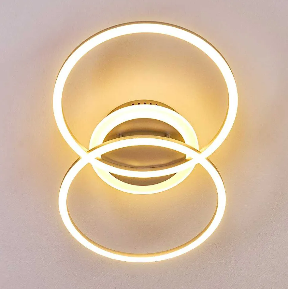 Plafonnier Lithgow Led Argente, 1 Lumiere