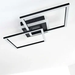 Plafonnier Lithgow Led Noir, 1 Lumiere