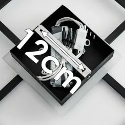 Plafonnier Lithgow Led Noir, 1 Lumiere