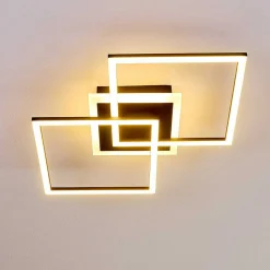 Plafonnier Lithgow Led Noir, 1 Lumiere