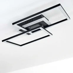 Plafonnier Lithgow Led Noir, 1 Lumiere