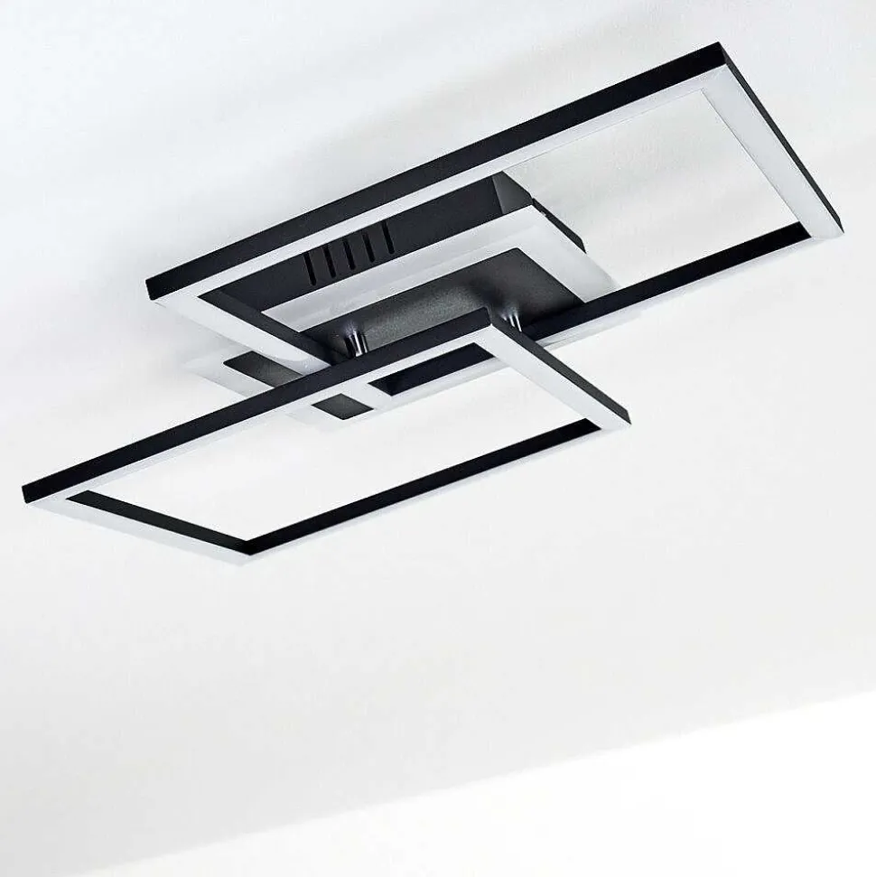 Plafonnier Lithgow Led Noir, 1 Lumiere