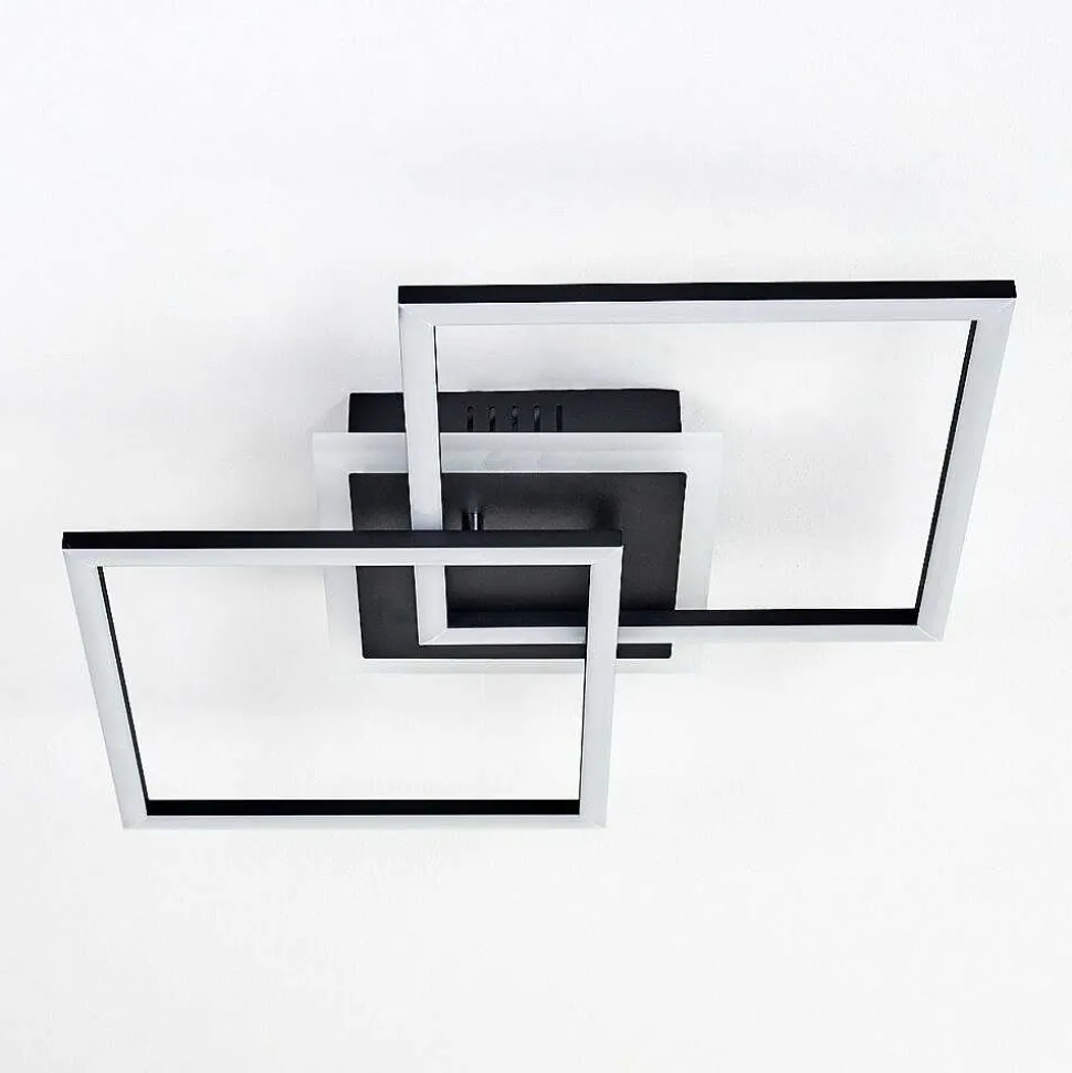 Plafonnier Lithgow Led Noir, 1 Lumiere