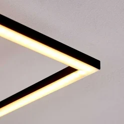 Plafonnier Lithgow Led Noir, 1 Lumiere