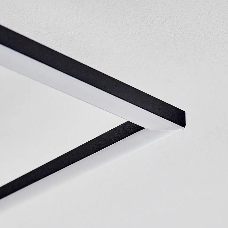 Plafonnier Lithgow Led Noir, 1 Lumiere