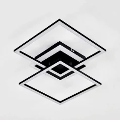 Plafonnier Lithgow Led Noir, 1 Lumiere