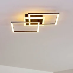 Plafonnier Lithgow Led Noir, 1 Lumiere