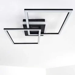 Plafonnier Lithgow Led Noir, 1 Lumiere