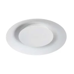 Plafonnier Lucide Foskal Led Blanc, 1 Lumiere
