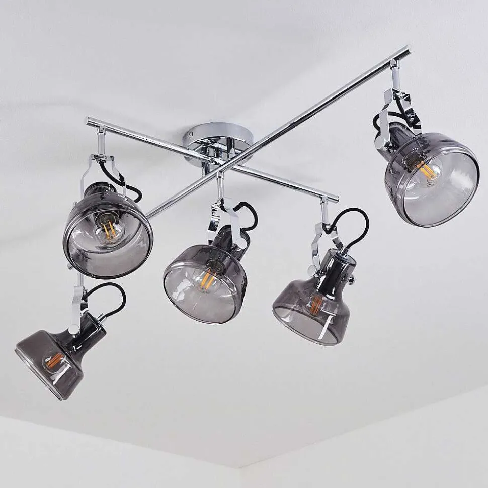 Plafonnier Lulea Chrome, 5 Lumieres