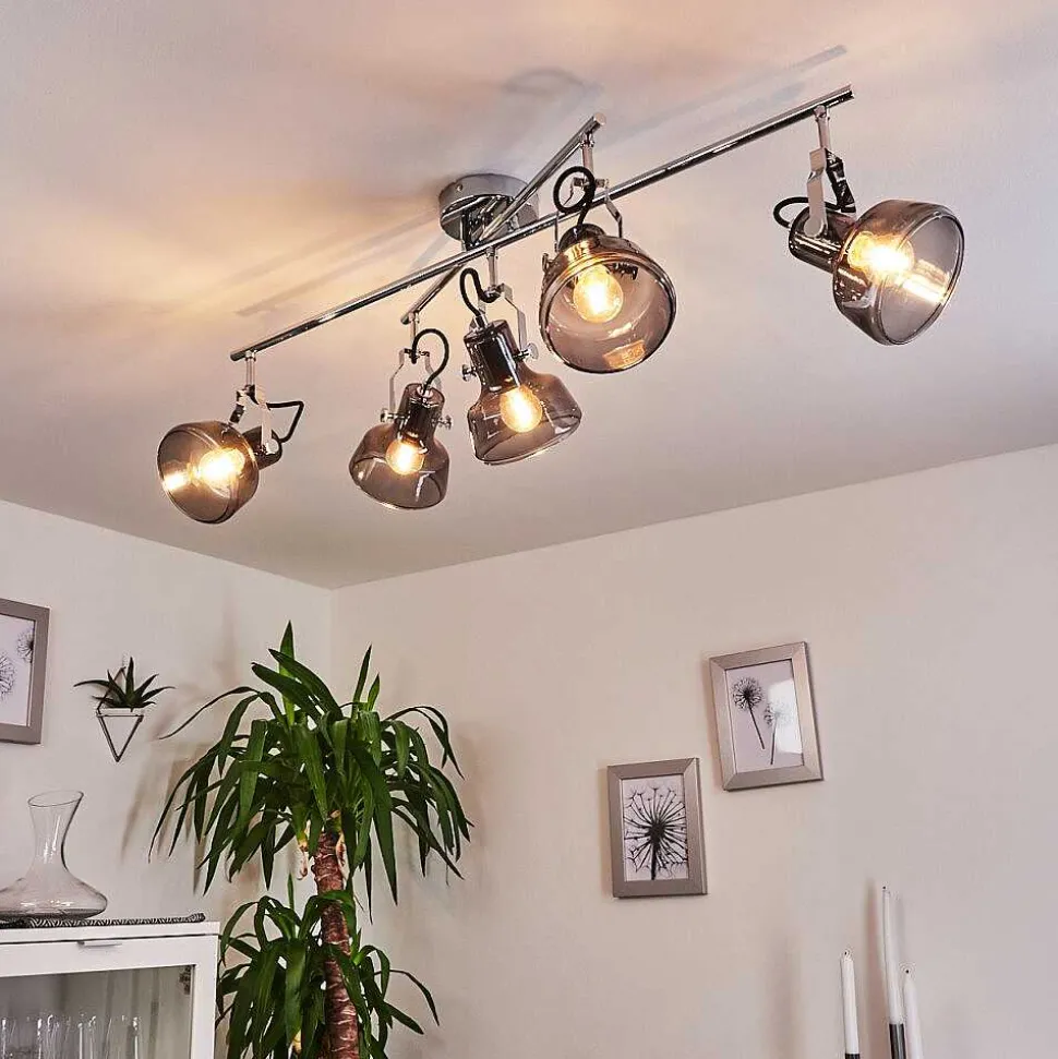 Plafonnier Lulea Chrome, 5 Lumieres