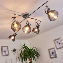 Plafonnier Lulea Chrome, 5 Lumieres