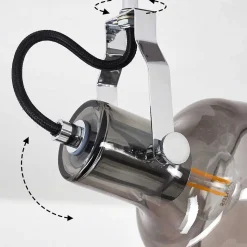 Plafonnier Lulea Chrome, 5 Lumieres