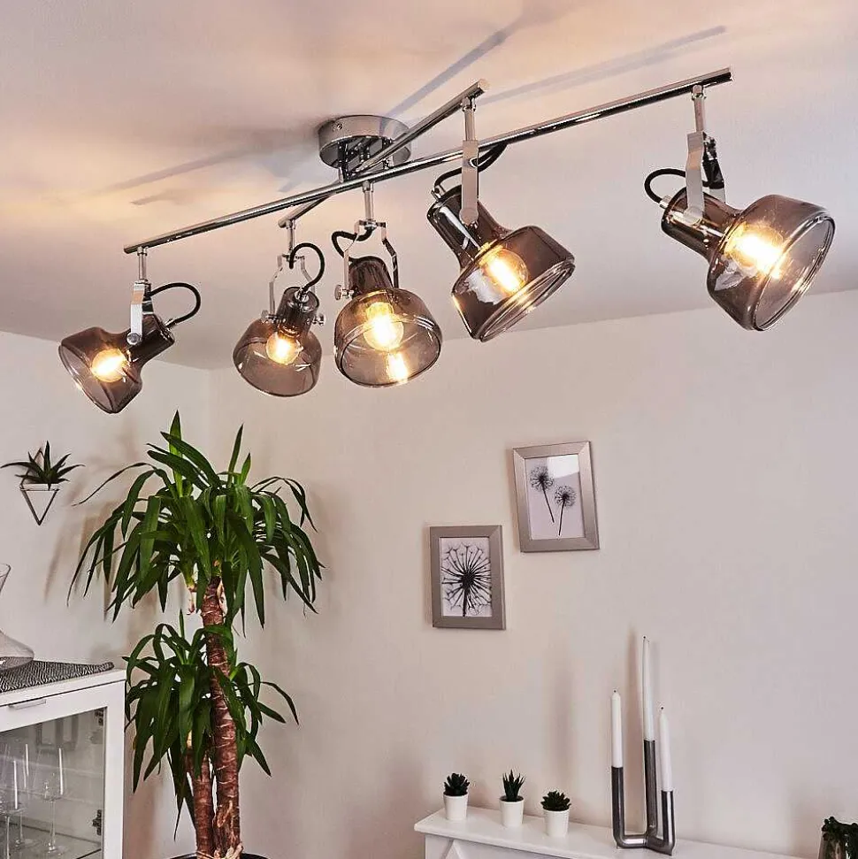 Plafonnier Lulea Chrome, 5 Lumieres