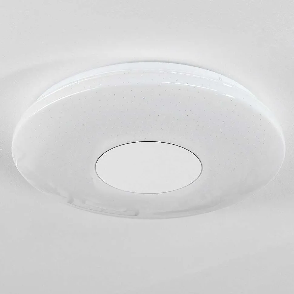 Plafonnier Lumsden Led Blanc, 1 Lumiere, Detecteur De Mouvement