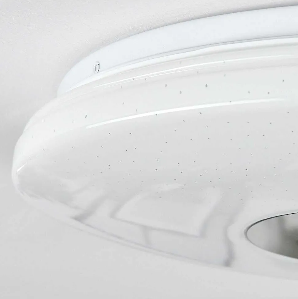 Plafonnier Lumsden Led Blanc, 1 Lumiere, Detecteur De Mouvement