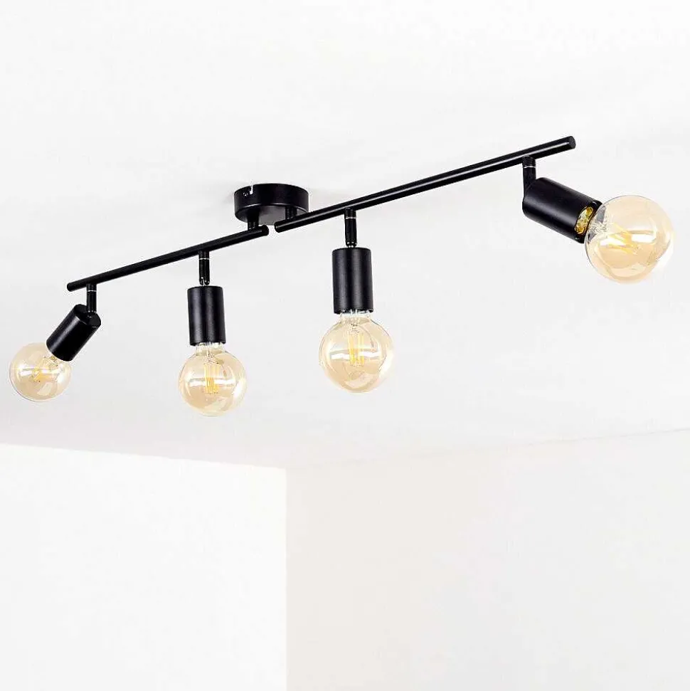 Plafonnier Maidford Noir, 4 Lumieres