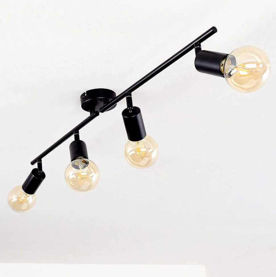 Plafonnier Maidford Noir, 4 Lumieres