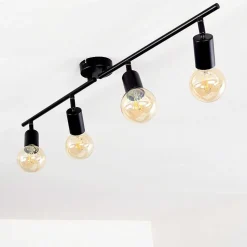 Plafonnier Maidford Noir, 4 Lumieres