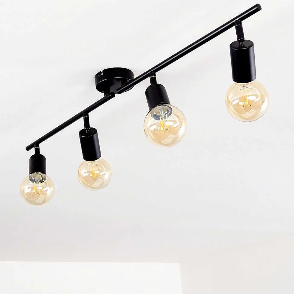 Plafonnier Maidford Noir, 4 Lumieres