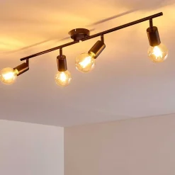 Plafonnier Maidford Noir, 4 Lumieres