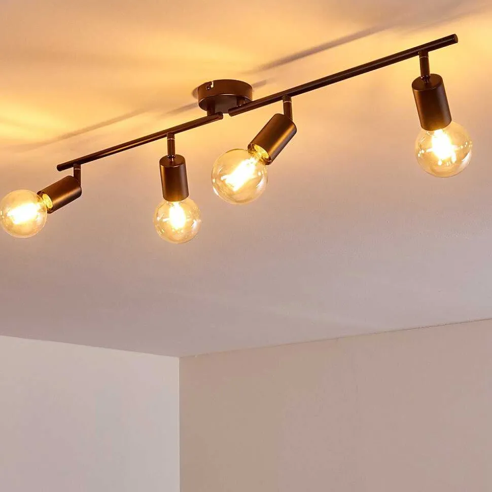 Plafonnier Maidford Noir, 4 Lumieres