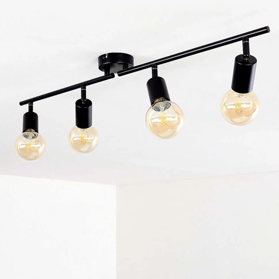 Plafonnier Maidford Noir, 4 Lumieres