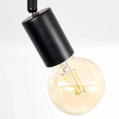 Plafonnier Maidford Noir, 6 Lumieres