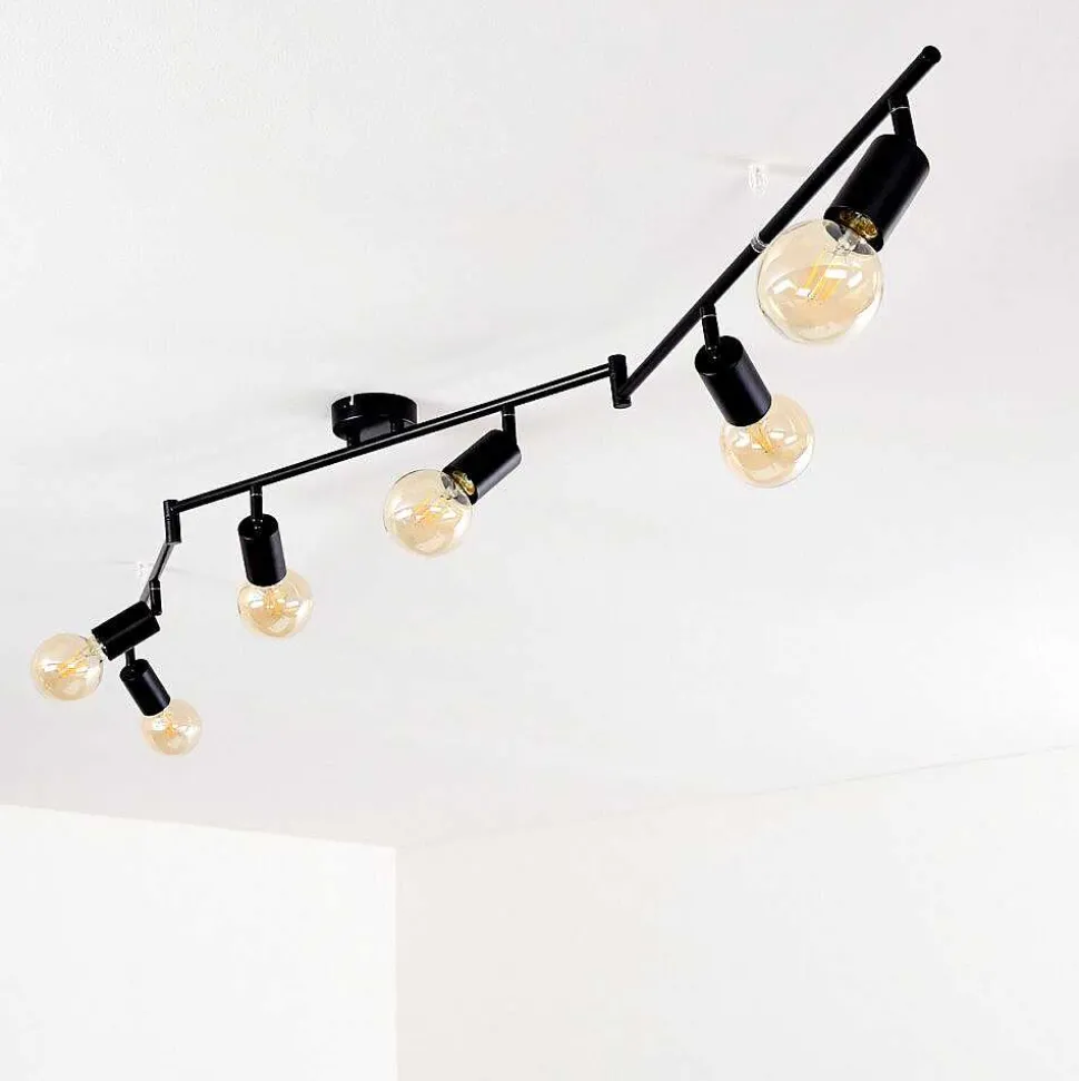 Plafonnier Maidford Noir, 6 Lumieres