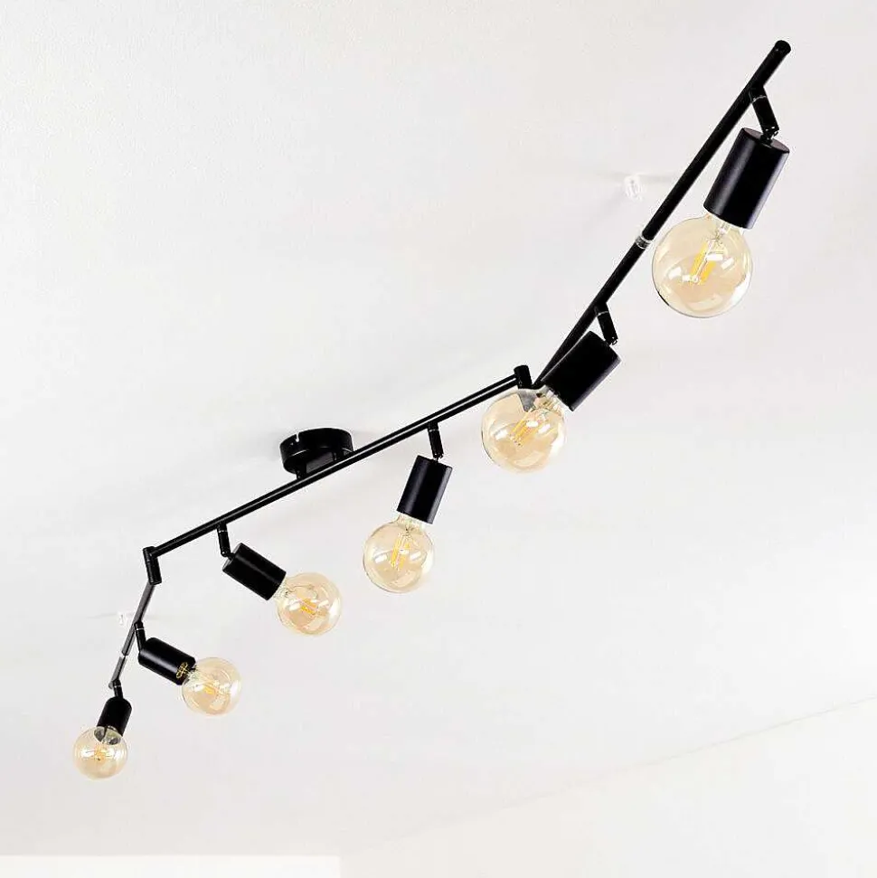 Plafonnier Maidford Noir, 6 Lumieres