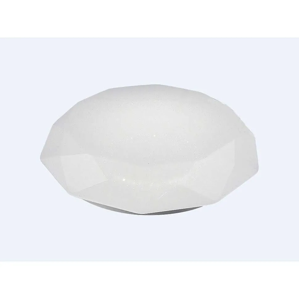 Plafonnier Mantra Diamante Smart Led Blanc, 1 Lumiere, Telecommandes