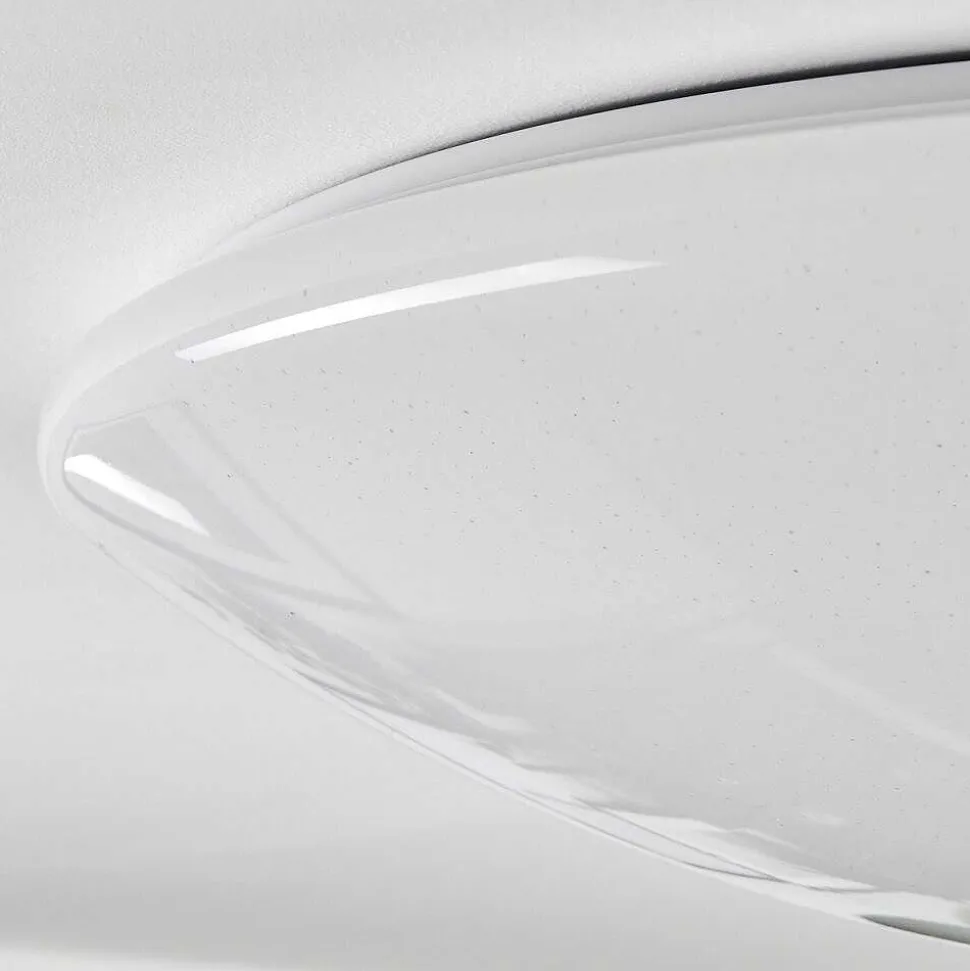 Plafonnier Melres Led Blanc, 1 Lumiere, Telecommandes