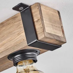 Plafonnier Montgomery Ecru, Noir, 5 Lumieres