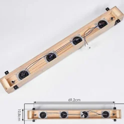 Plafonnier Montgomery Ecru, Noir, 4 Lumieres