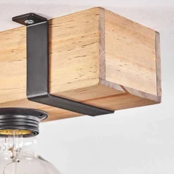 Plafonnier Montgomery Ecru, Noir, 1 Lumiere